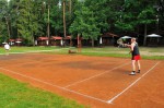 tenista trénuje